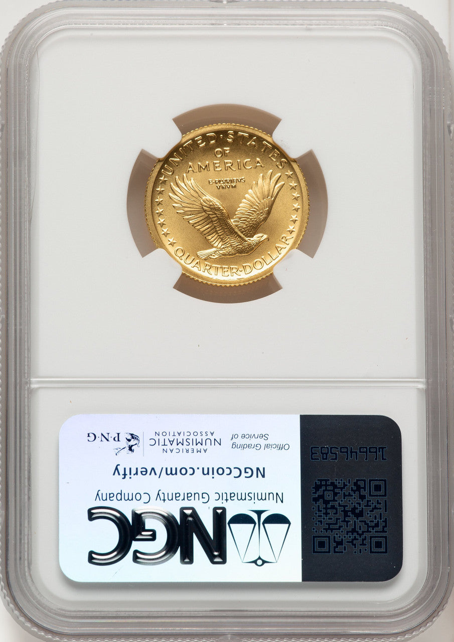 2016-W 25C Standing Liberty 100th Anniversary Gold Centennial Jeff Garrett Red Book NGC MS70