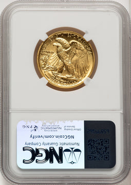 2016-W 50C Walking Liberty 100th Anniversary Gold Centennial Jeff Garrett Red Book NGC MS70