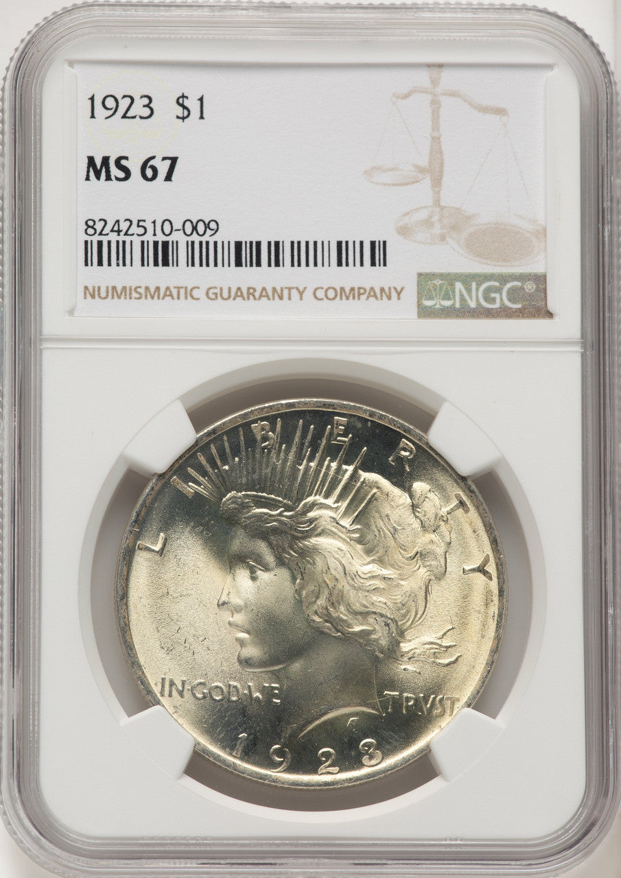 1923 Peace Dollar NGC MS67 (773302015)