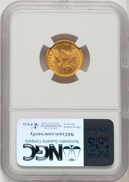 1891 $2.50 FS-801 Liberty Quarter Eagle NGC MS65
