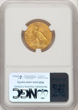 1911 $5 Indian Half Eagle NGC MS63 (774730005)