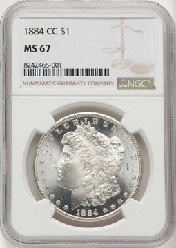 1884-CC Morgan Dollar NGC MS67