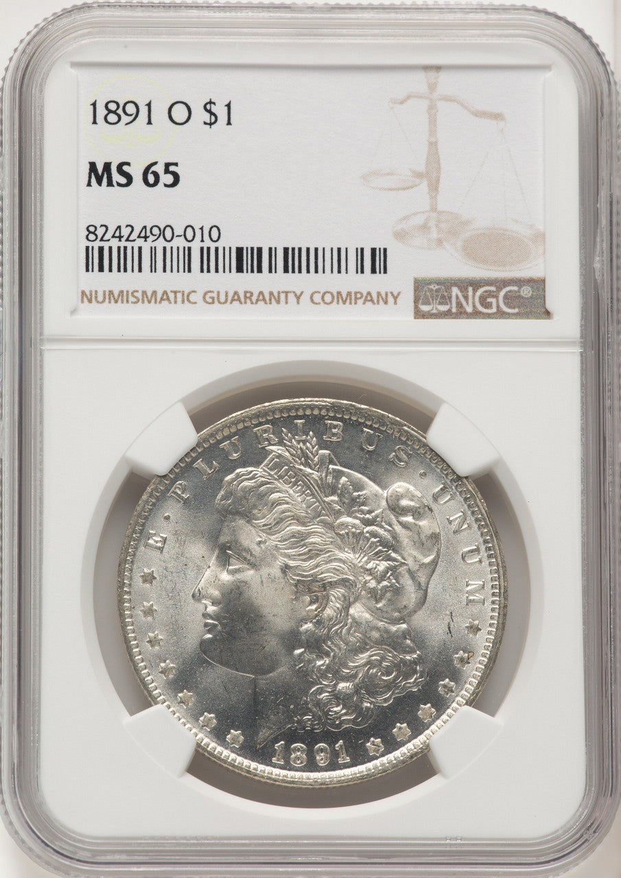 1891-O Morgan Dollar NGC MS65