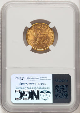 1907 $5 Liberty Half Eagle NGC MS65+
