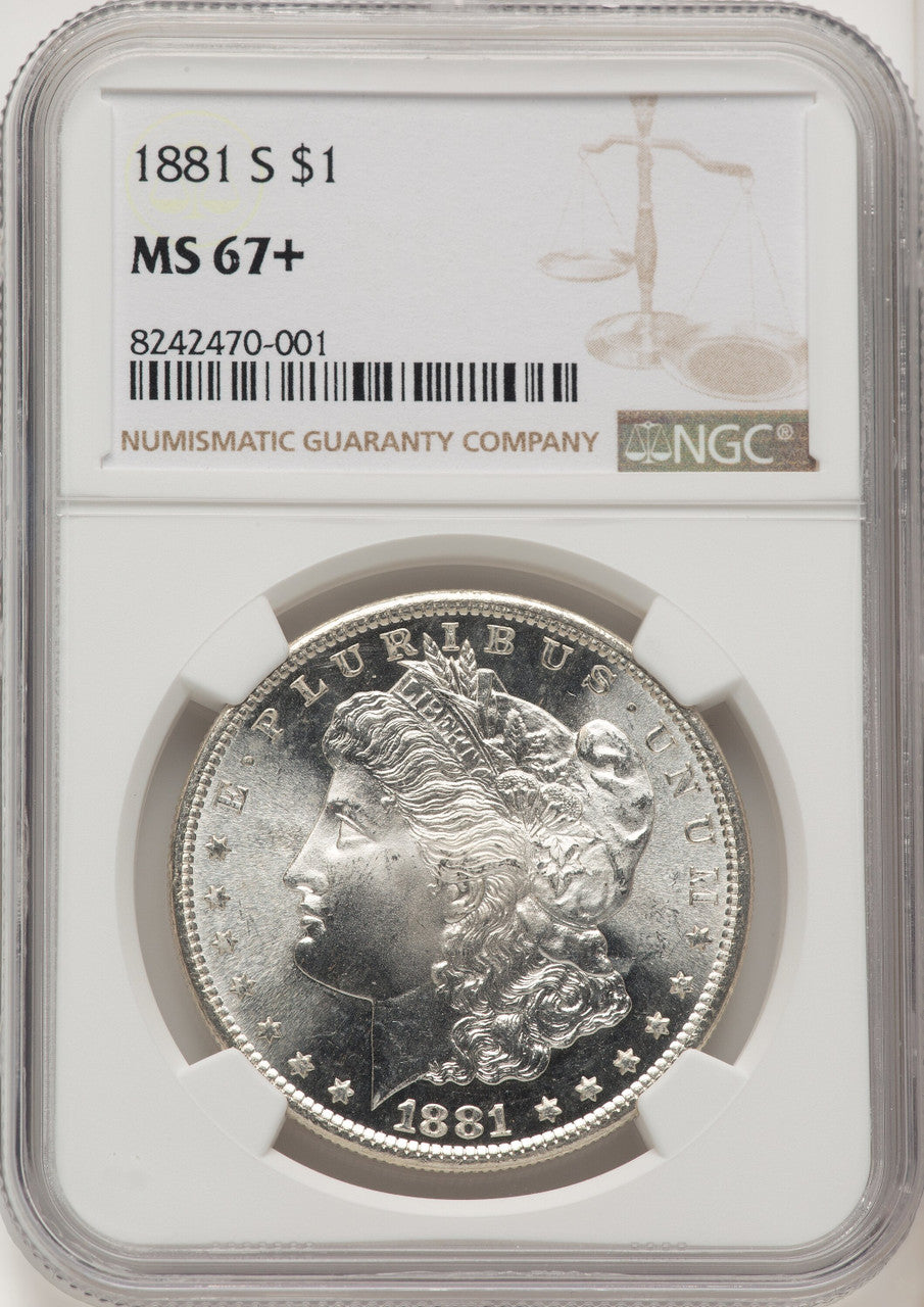 1881-S Morgan Dollar NGC MS67+ (774741006)