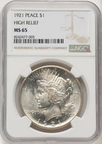 1921 Peace Dollar NGC MS65 (774721010)