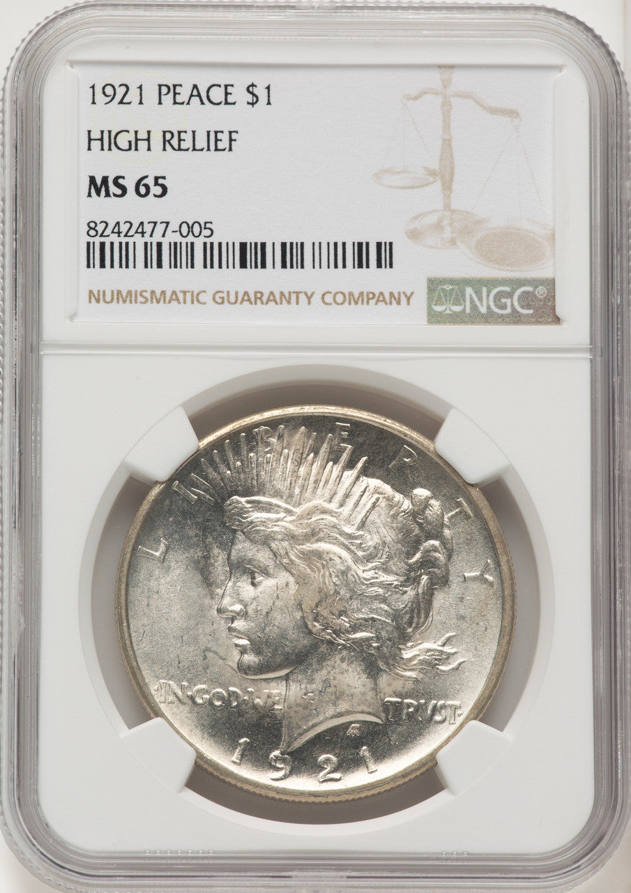 1921 Peace Dollar NGC MS65 (774721010)