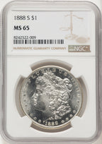 1888-S Morgan Dollar NGC MS65