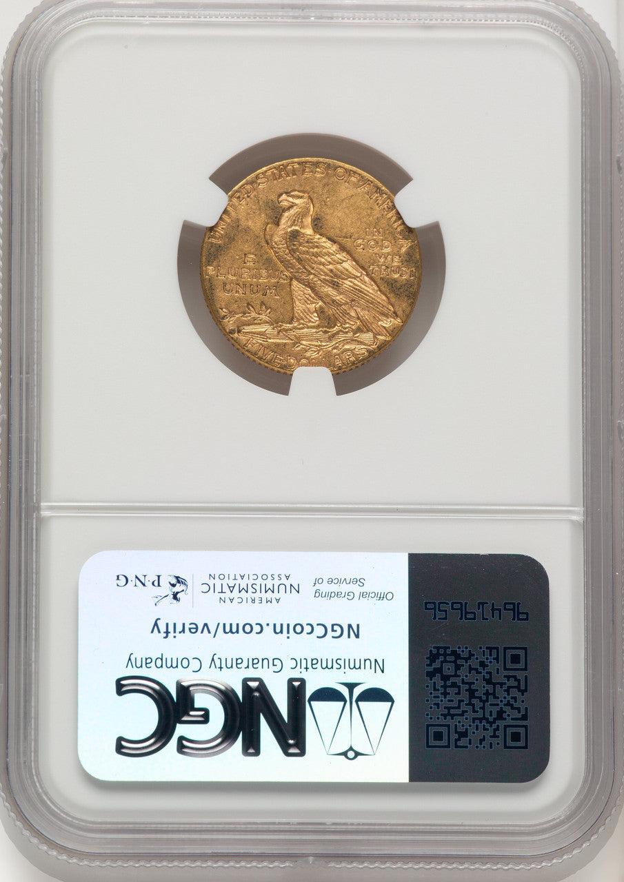 1916-S $5 Indian Half Eagle NGC MS60
