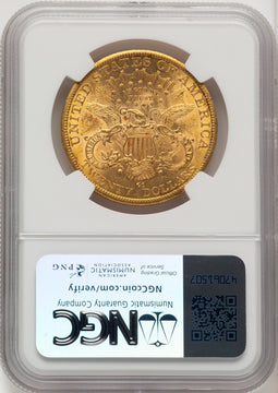 1884-CC $20 Liberty Double Eagle NGC MS60