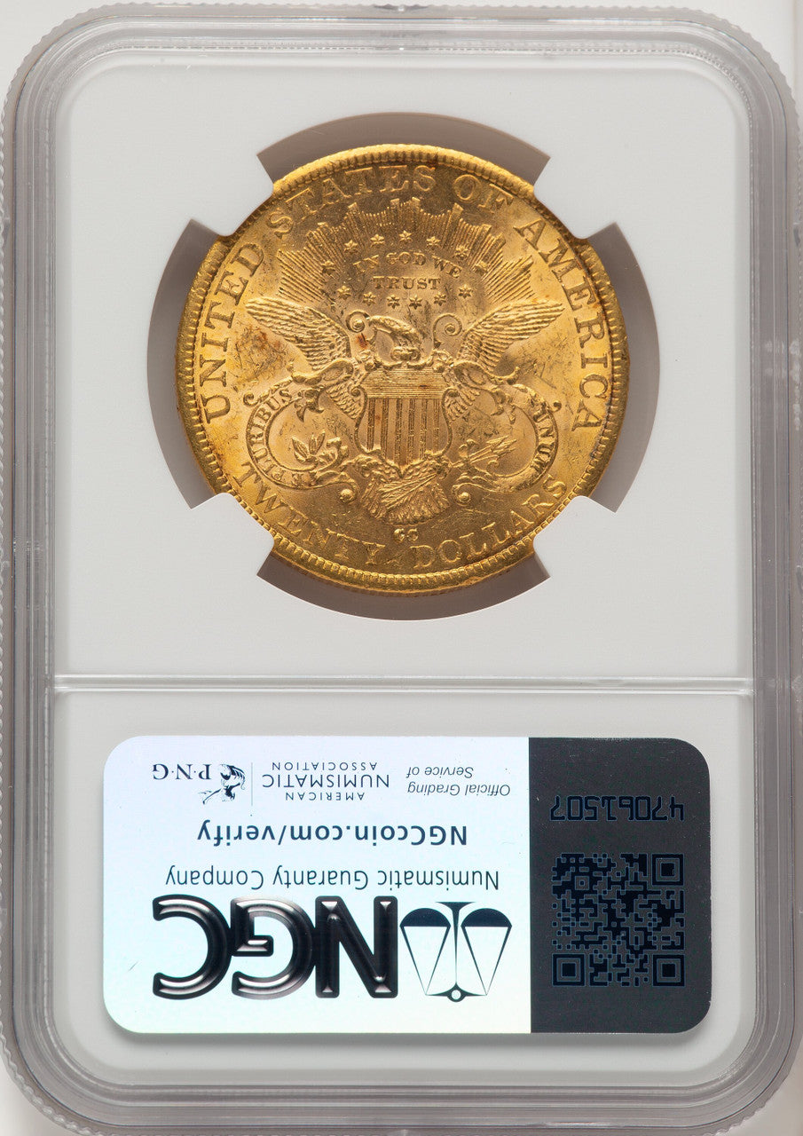 1884-CC $20 Liberty Double Eagle NGC MS60