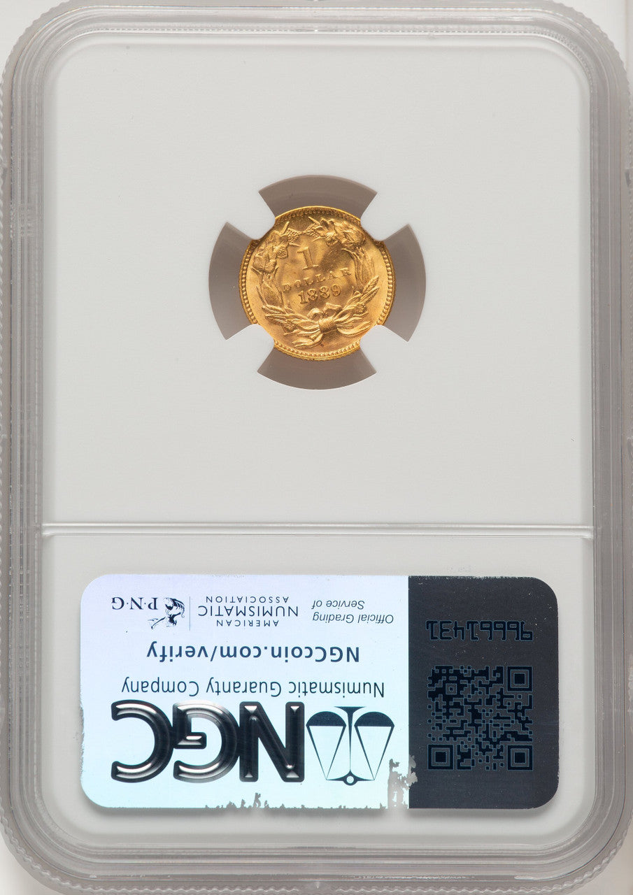 1889 G$1 Gold Dollar NGC MS67 (774721018)