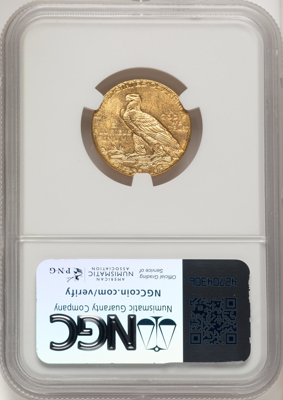 1913 $5 Indian Half Eagle NGC MS63 (774742053)