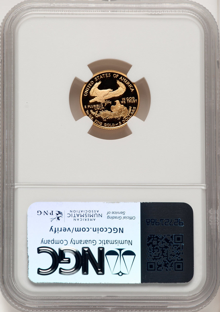 2005-W $5 Tenth-Ounce Gold Eagle Brown Label NGC PF70 (507166197)