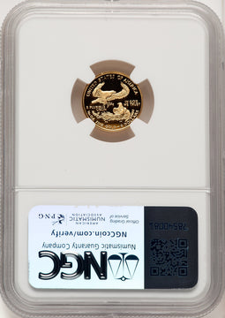 2007-W $5 Tenth-Ounce Gold Eagle Brown Label NGC PF70 (774097002)