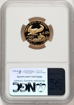 1993-P $10 Quarter-Ounce Gold Eagle Brown Label NGC PF70 (507166199)