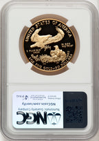 1987-W $50 One-Ounce Gold Eagle Brown Label NGC PF70 (506353008)