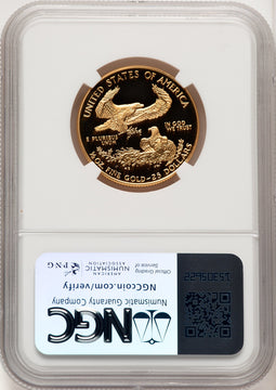 1997-W $25 Half-Ounce Gold Eagle Brown Label NGC PF70