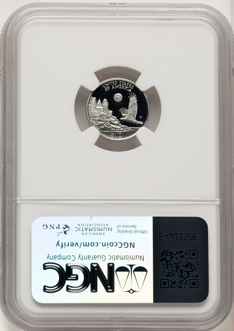 1998-W $10 Tenth-Ounce Platinum Brown Label NGC PF70 (775329003)