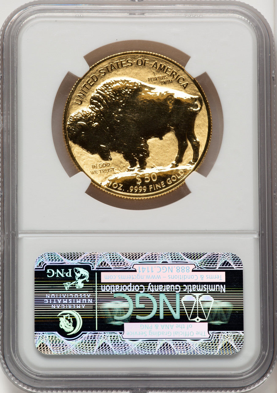 2013-W $50 One-Ounce Gold Buffalo Reverse Proof NGC PF70