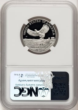 2000-W $50 Half-Ounce Platinum Eagle Statue of Liberty Brown Label NGC PF70 (774692059)