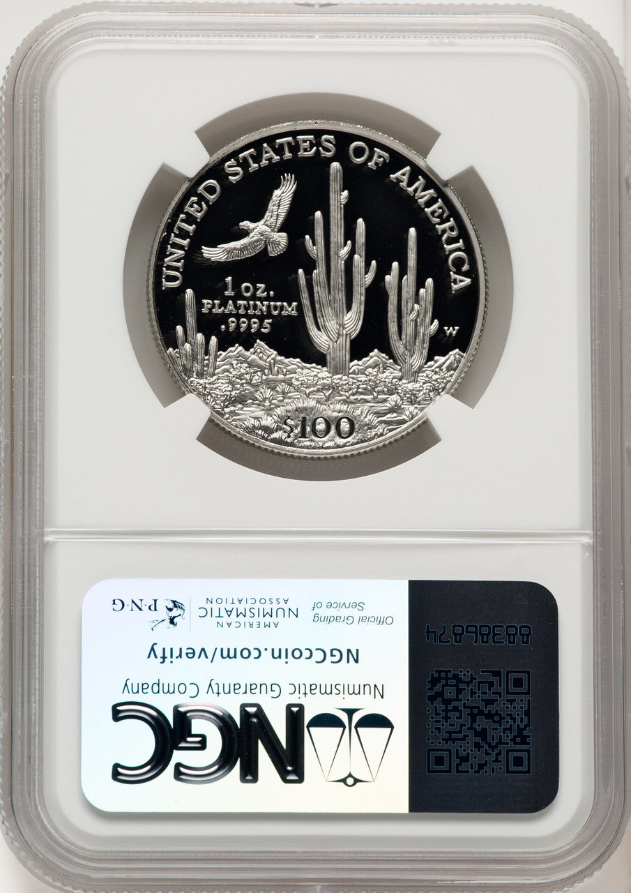2001-W $100 One-Ounce Platinum Eagle NGC PF70