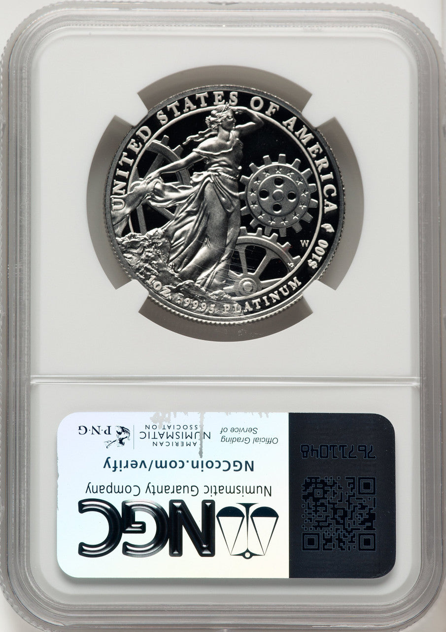 2013-W Proof Platinum Eagle 1 oz Brown Label NGC PR70