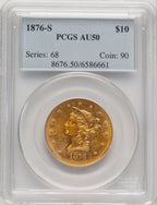 1876-S $10 Liberty Eagle PCGS AU50
