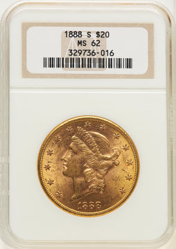 1888-S $20 Liberty Double Eagle NGC MS62 (520642027)