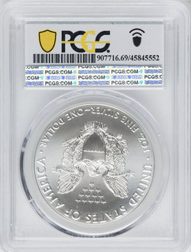 2021 $1 One-Ounce Silver Eagle Type 1 At Dusk & Dawn 35th Anniversary 320th PCGS MS69