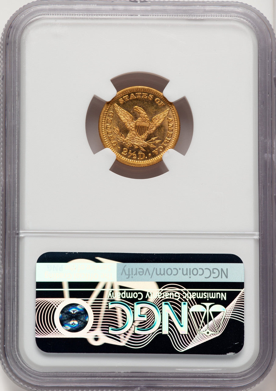 1882 $2.50 Liberty Quarter Eagle NGC MS64