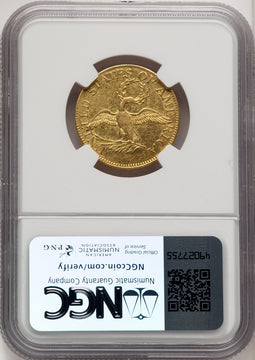 1795 $5 Small Eagle Brown Label Early Half Eagle NGC AU55