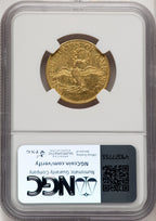 1795 $5 Small Eagle Brown Label Early Half Eagle NGC AU55