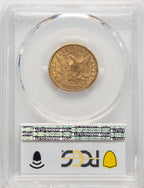 1873-S $5 CAC Liberty Half Eagle PCGS AU58