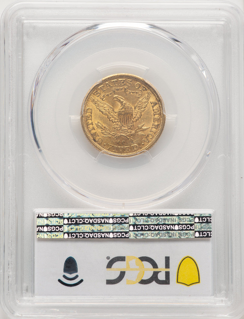 1882-CC $5 CAC Liberty Half Eagle PCGS MS61