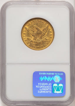 1854-O $10 LG DATE Liberty Eagle NGC MS60