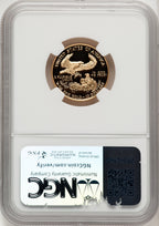 1999-W $10 Quarter-Ounce Gold Eagle Brown Label NGC PF70 (773516013)