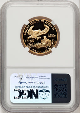 1987 $25 Half-Ounce Gold Eagle Brown Label NGC PF70 (770742005)