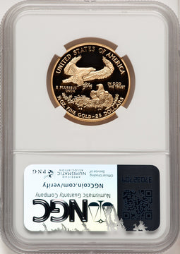 2000-W $25 Half-Ounce Gold Eagle Brown Label NGC PF70 (773627009)