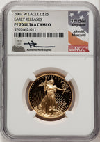 2007-W $25 Half-Ounce Gold Eagle First Strike NGC PF70