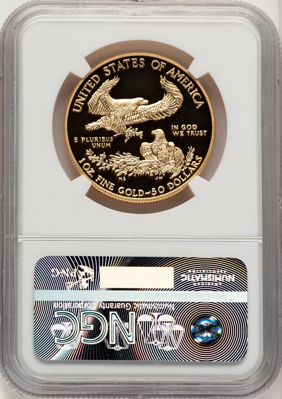 2016-W $50 One-Ounce Gold Eagle 30th Anniversary Ed Moy NGC PF70 (772516013)