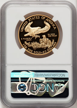 2007-W $50 One-Ounce Gold Eagle First Strike NGC PF70