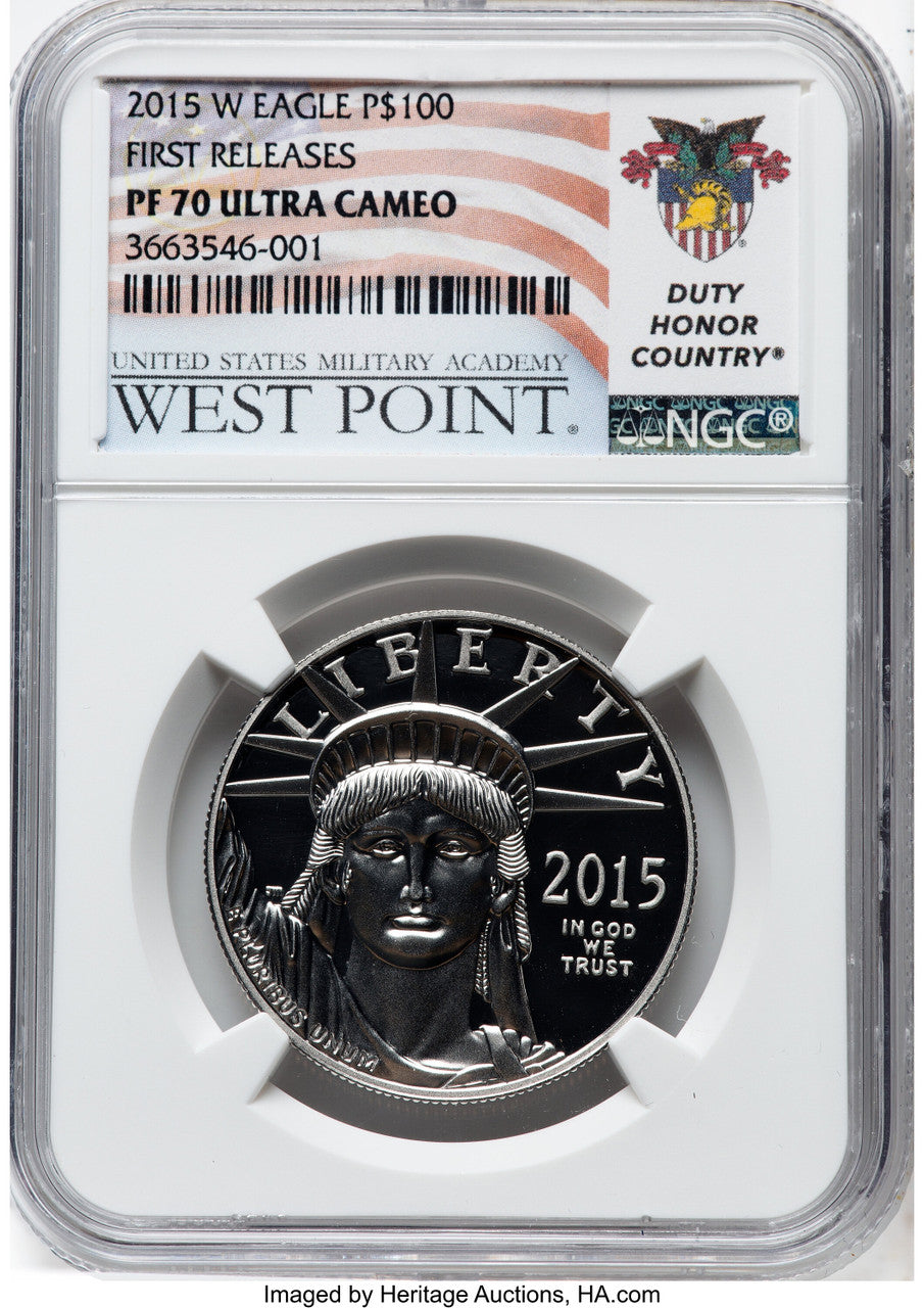 2015-W $100 One-Ounce Platinum Eagle Non Designation NGC PF70