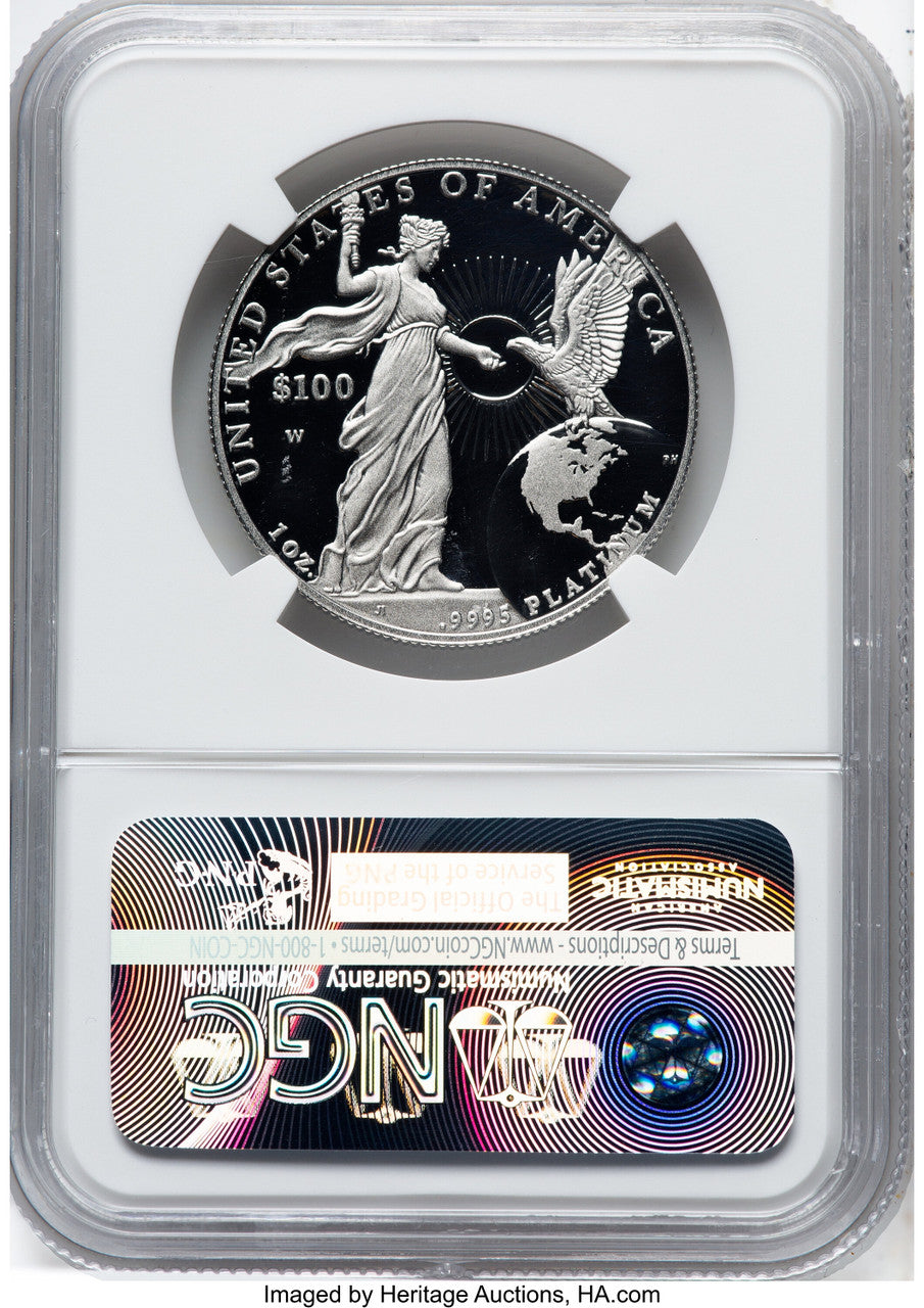 2015-W $100 One-Ounce Platinum Eagle Non Designation NGC PF70