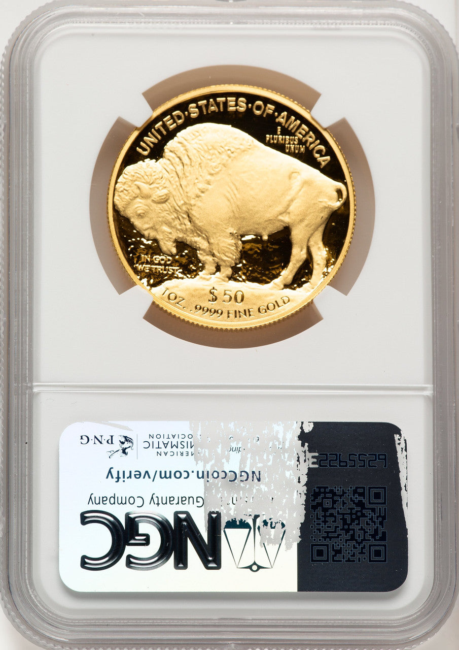 2020-W G$50 Gold Buffalo DCAM Brown Label NGC PF70 (775284018)