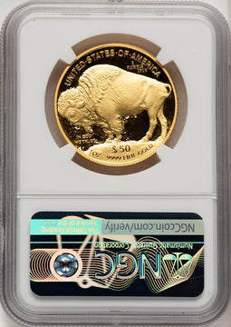 2018-W $50 One Ounce Gold Eagle First Day of Issue Denver Moy Signature Ed Moy NGC PF70