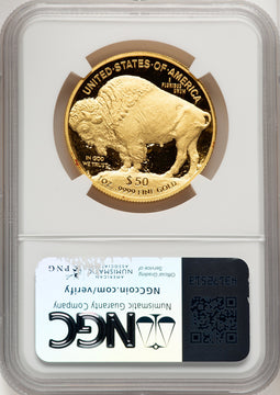 2011-W $50 One-Ounce Gold Buffalo Brown Label NGC PF70 (775284016)