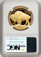 2011-W $50 One-Ounce Gold Buffalo Brown Label NGC PF70 (775284016)