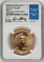 2016-W $50 One-Ounce Gold Eagle 30th Anniversary Ed Moy NGC MS70 (520704196)