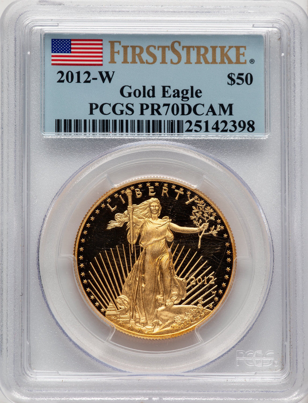 2012-W $50 One-Ounce Gold Eagle First Strike PCGS PR70 (506708063)